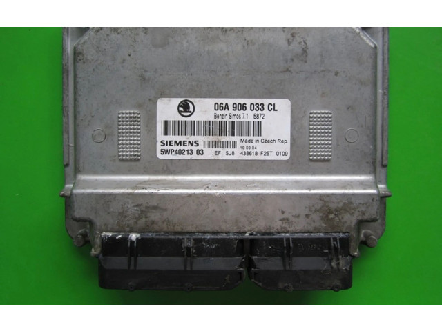 Блок управления двигателем Блок управления 06A906033CL, 5WP40213   Skoda Octavia Mk1 (1U)