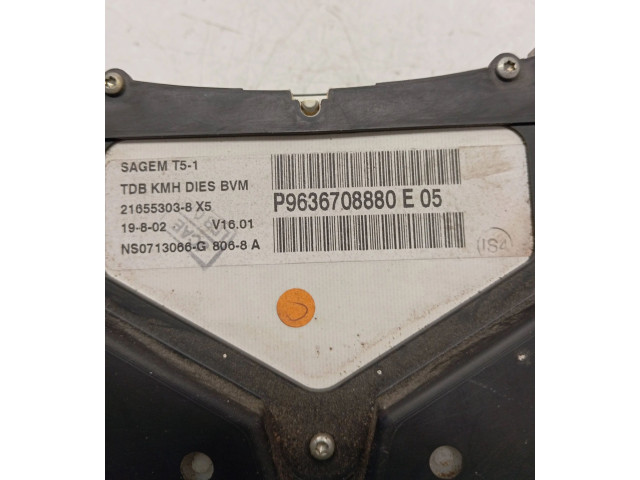 Спидометр (приборный щиток) P9636708880, NS0713066G Peugeot 307 2004