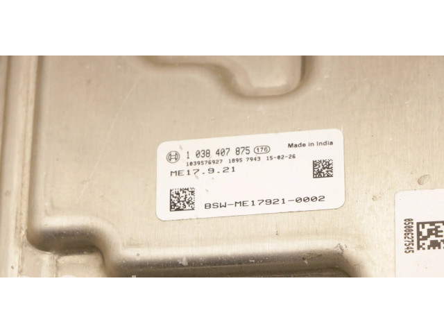 Řídící jednotka 1038407875, 0261S10787 Hyundai i20 (GB IB) 2015