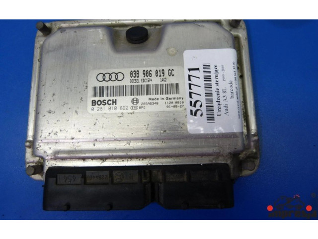 Блок управления двигателем Блок управления 0281010892, IMPRK557771 Audi A3 S3 8L