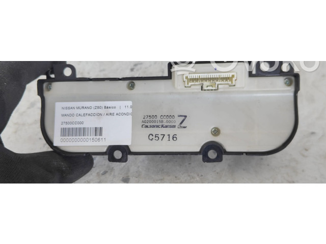 Блок управления климат-контролем 27500CC000   Nissan Murano Z50