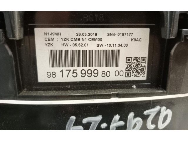 Přístrojová deska  Citroen Berlingo 2015 9817599980  