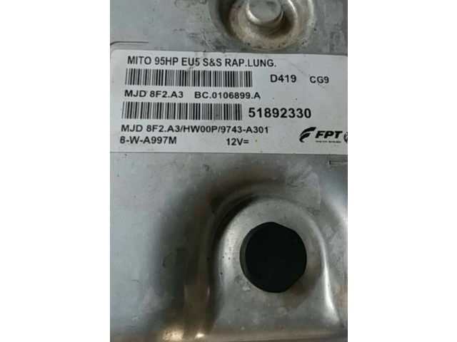 Řídící jednotka MAS, 8F2.A3 Alfa Romeo Mito 2012