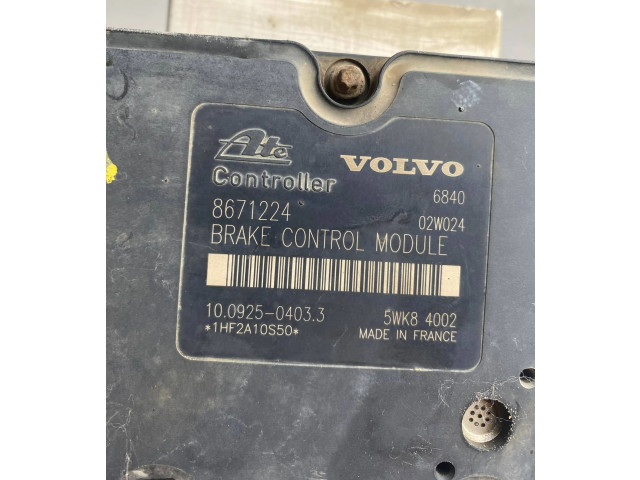 Блок АБС 8671224, 10092504033   Volvo  V70  2000 - 2004 года