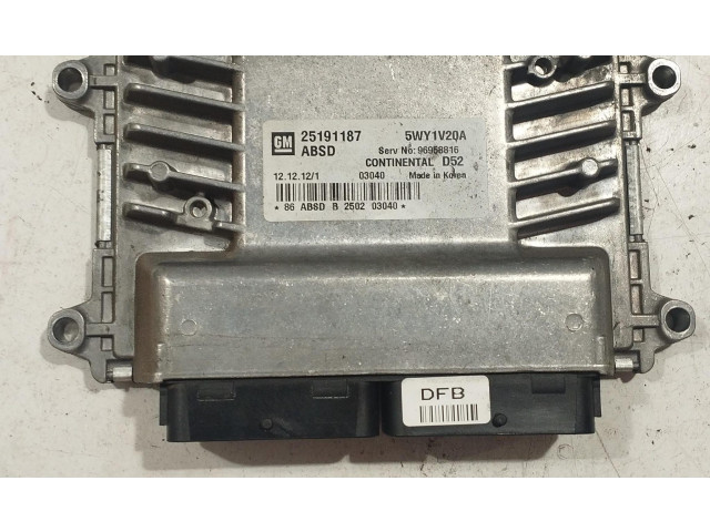 Комплект блоков управления 25191187, 25191187   Chevrolet Spark