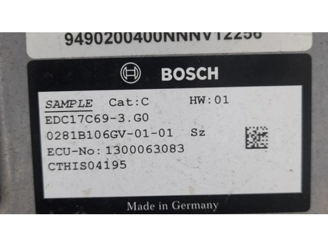 Řídící jednotka EDC17C693, 9490200400 Alfa Romeo Stelvio 2017