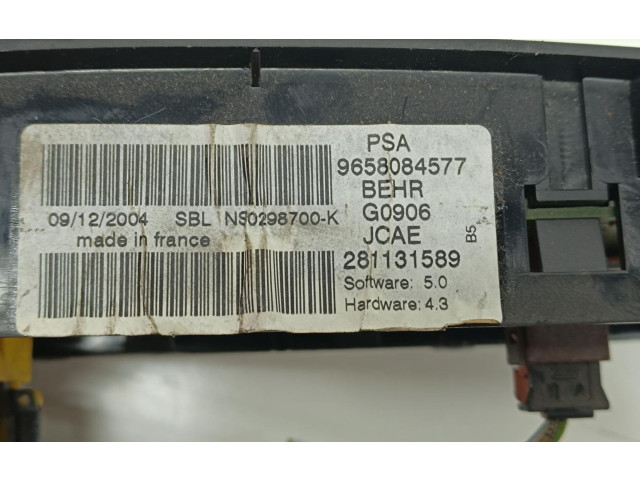 Блок управления климат-контролем 9658084577 Citroen C4 I