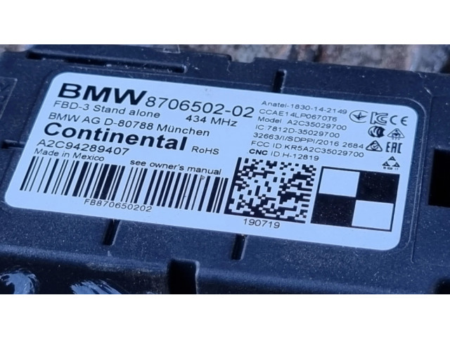 Блок управления 8706502 BMW 2 F22 F23