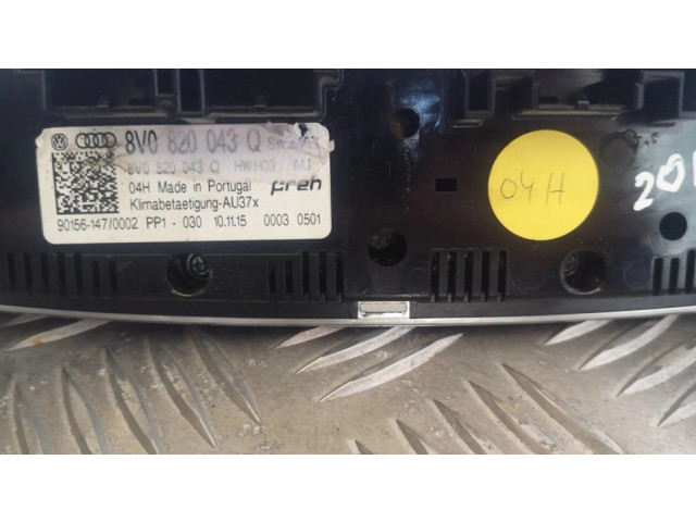 Блок управления климат-контролем 8V0820043Q, 56147000   Audi A3 S3 8V