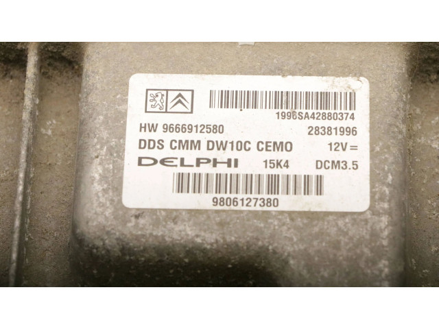 Řídící jednotka 9806127380, 9666912580 Peugeot 5008 2015