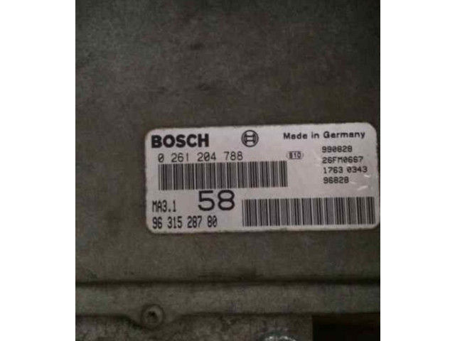 Turbodmychadlo Блок управления двигателем ECU 0261204788 Peugeot 106