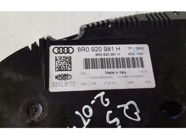 Панель приборов 8R0920981H Audi Q5 SQ5