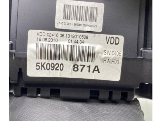 Панель приборов 5K0920871A Volkswagen Golf VI