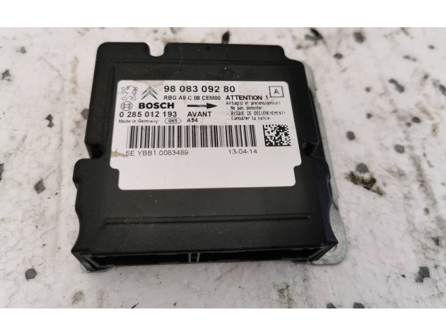 Блок подушек безопасности 9808309280, 0285012193 Peugeot 2008 I