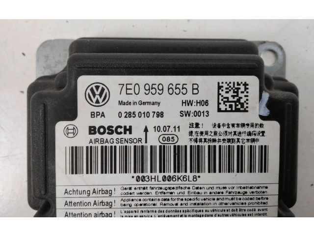 Блок подушек безопасности 7E0959655B, 0285010798 Volkswagen Caddy