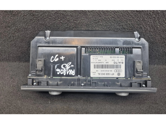 Блок управления климат-контролем 4F1820043AL, 4F0910043B   Audi A6 S6 C6 4F