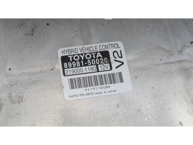 Блок управления двигателя 8998150020, 2190001180   Lexus LS 460 - 600H