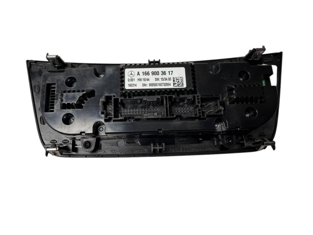 Блок управления климат-контролем A1669003617, 1669003617   Mercedes-Benz GL X166