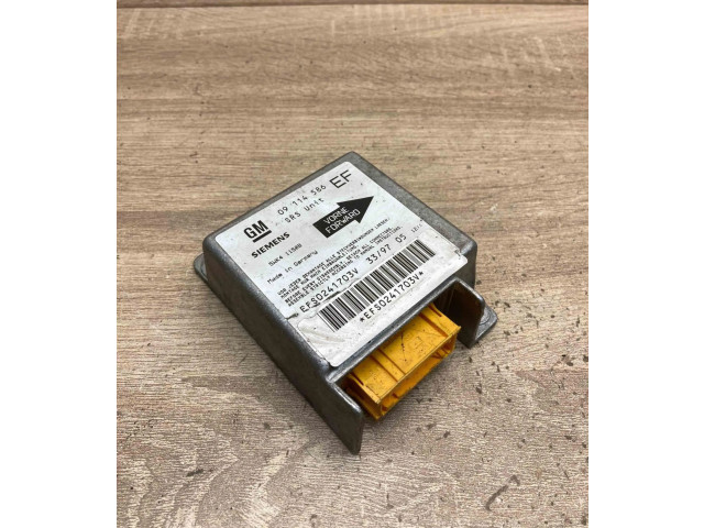 Блок подушек безопасности 09114586, 5WK41150B   Opel Tigra A
