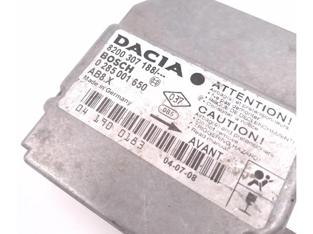 Блок подушек безопасности 8200307188, 0285001650 Dacia Logan I