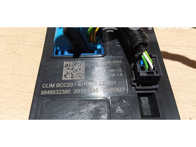 Блок управления климат-контролем 9848932380 Peugeot 2008 II