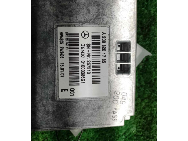 Řídící jednotka A2098201785 Mercedes-Benz CLS AMG C219 2007