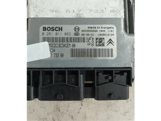 Блок управления 0281011863, 9653958980 Citroen C4 I