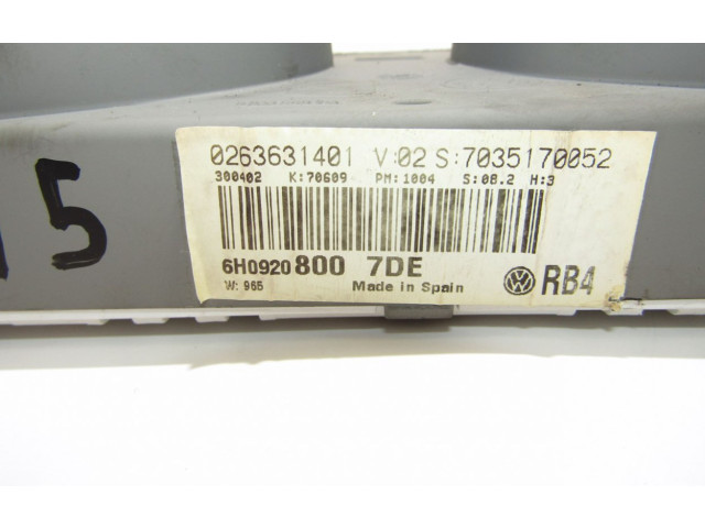 Přístrojová deska Seat Arosa 2000 6H0919860A