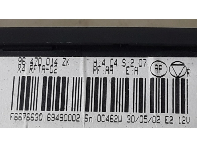 Блок управления климат-контролем 96470014ZK Citroen C5