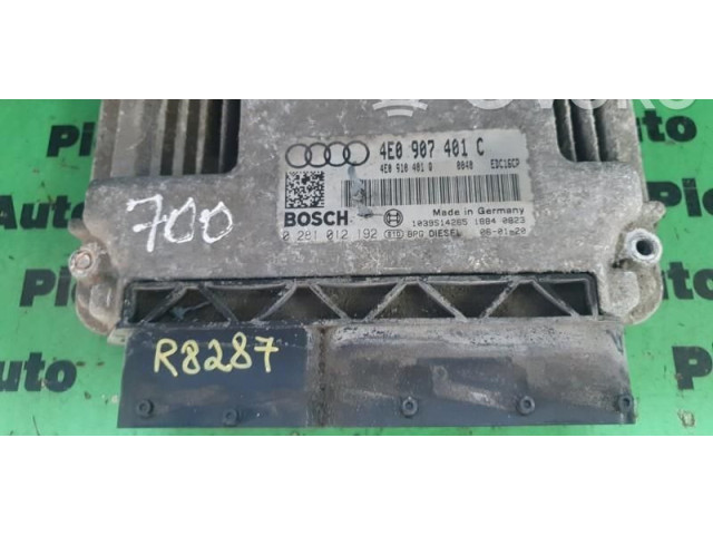 Řídící jednotka 0281012192, 4E0907401C Audi A8 S8 D3 4E 2003