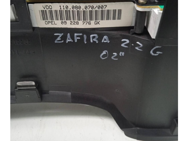 Přístrojová deska Opel Zafira A 1993 110080070007