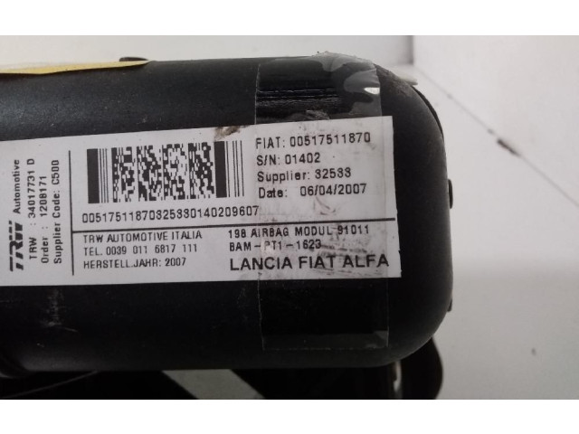 Подушка безопасности пассажира 517511870 Fiat Bravo