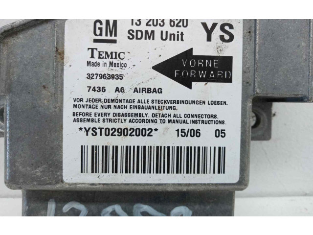 Блок подушек безопасности 13203620YS, 327963935   Opel Meriva A