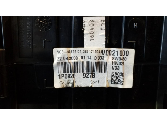 Přístrojová deska  Seat Leon (1P) 2009 1P0920927B, A2C53029654  