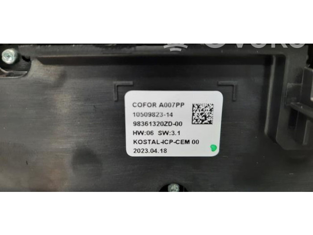 Блок управления климат-контролем 98361320ZD Citroen C5 X