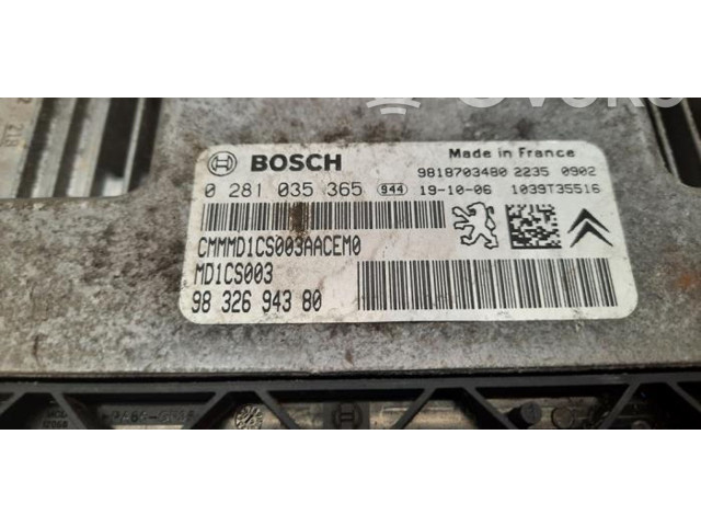 Řídící jednotka 9832694380 Citroen Berlingo 2020