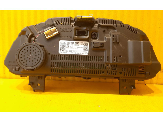 Панель приборов 4K0920794D, 4K0920794D Audi A6 S6 C8 4K