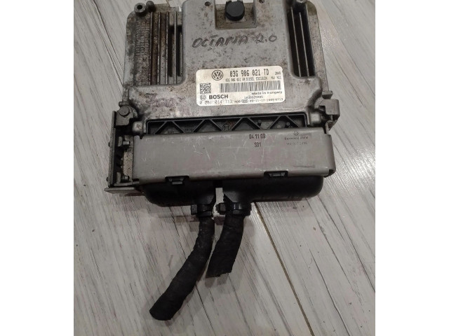 Блок управления двигателем Блок управления 0281014713 Skoda Octavia Mk2 (1Z)