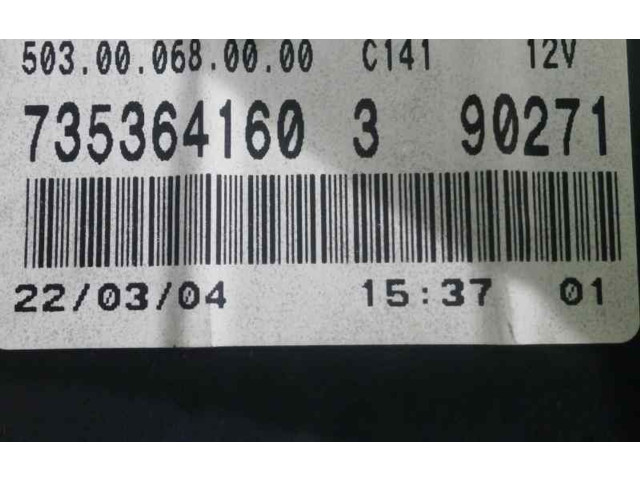 Спидометр (приборный щиток) 503000680000, 735364160390271 Fiat Idea