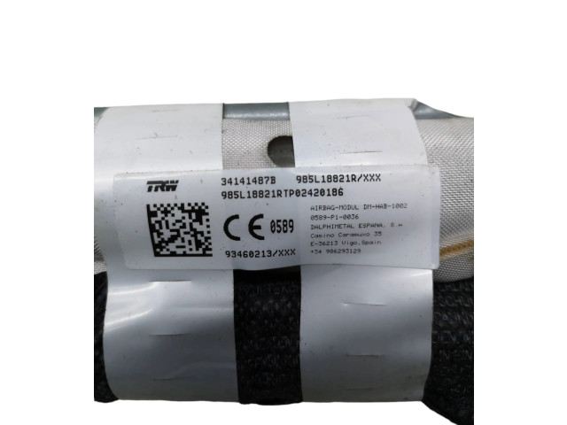 Боковая подушка безопасности 985L18821R, 34141487B   Renault Trafic III (X82)