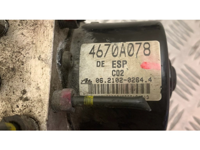 Блок АБС 4670A078, 06210904313 Mitsubishi Grandis