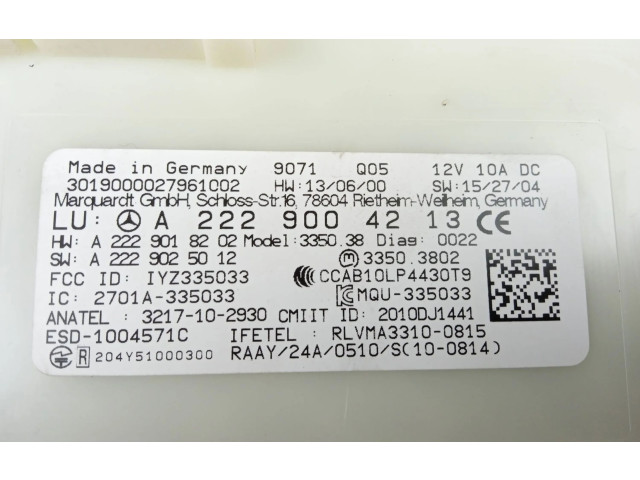 Модуль управления BSM A2229004213 Mercedes-Benz GLC X253 C253