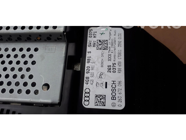 Панель приборов 4G8920981S Audi A7 S7 4G