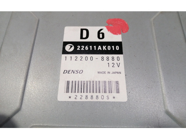 Блок управления двигателя 22611AK010, 1122008880 Subaru Forester SG