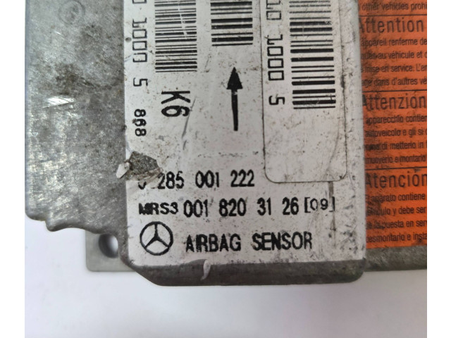 Блок подушек безопасности 0018203126, 0285001222   Mercedes-Benz A W168