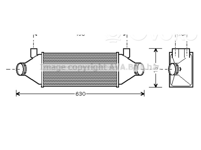 Интеркулер 1671440, 1671440 Ford Transit - Tourneo Connect