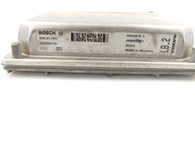 Блок управления двигателя 0281011441, 30646978A   Volvo S60