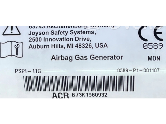 Подушка безопасности пассажира CBXZS435AC Jeep Wrangler