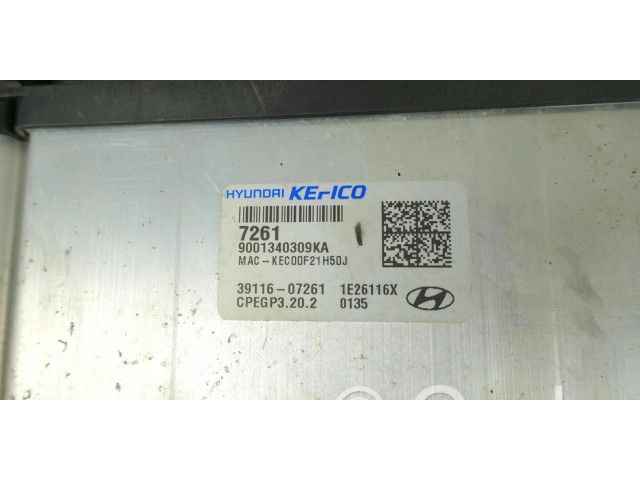 Блок управления двигателем Блок управления 39116-07261 Hyundai i10