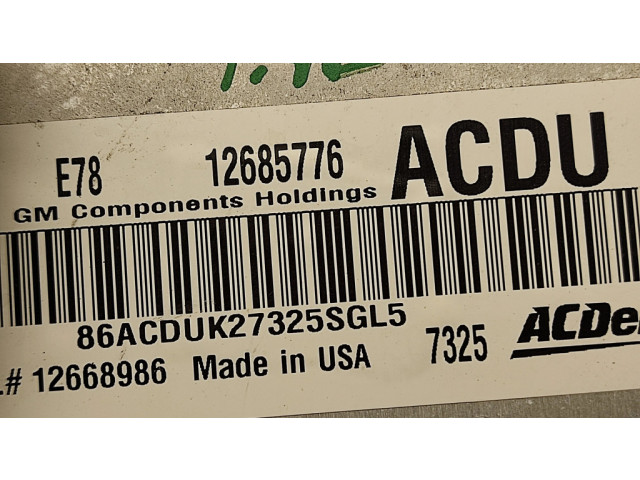 Řídící jednotka 12685776, 12668986 Buick Encore I 2019